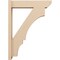 Ekena Millwork 5 1/2-in W x 22-in D x 30-in H Balboa Slat Rough Cedar Woodgrain TimberThane Outlooker, Primed Tan OUTUR055X22X30BOA24RCPR - alternate 3